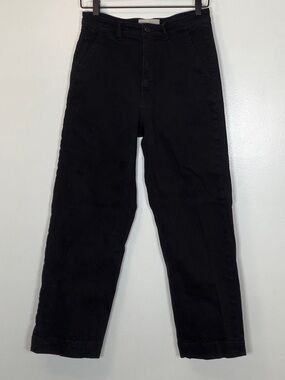 Everlane Black Straight-Leg High-Rise Jeans
